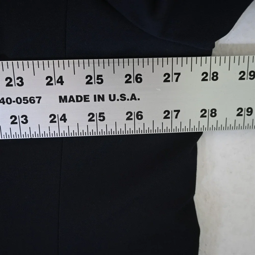 GS 52R Navy Blue Silver Button Wool Mens Blazer‎ Suit Jacket Sport Coat